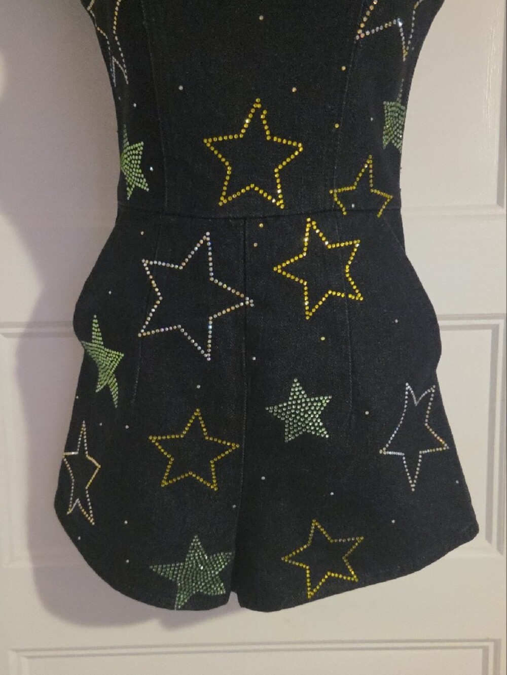 Nasty Gal Black Star Embellished Romper - Picture 3 of 11